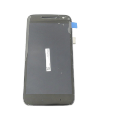 Přední kryt Lenovo Moto G4 Plus Black / černý + LCD + dotyková deska, Originál