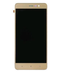 Přední kryt Xiaomi Redmi Note 3 SE Gold / zlatý + LCD + dotyková deska, Originál - 152mm