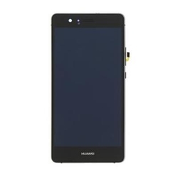 Přední kryt Huawei P9 Lite Black / černý + LCD + dotyková deska (Service Pack), Originál