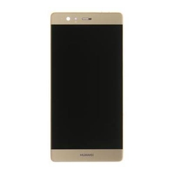 Přední kryt Huawei P9 Plus Gold / zlatý + LCD + dotyková deska (Service Pack), Originál