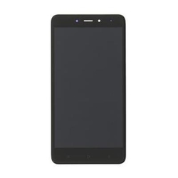 Přední kryt Xiaomi Redmi Note 4 Black / černý + LCD + dotyková deska, Originál