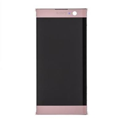 Přední kryt Sony Xperia XA2, H4113 Pink / růžový + LCD + dotyková deska, Originál