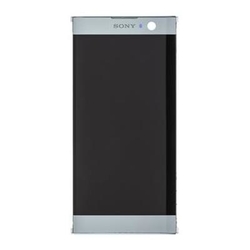 Přední kryt Sony Xperia XA2, H4113 Silver / stříbrný + LCD + dotyková deska, Originál