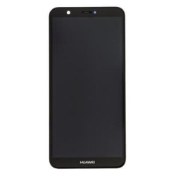 Přední kryt Huawei P Smart Black / černý + LCD + dotyková deska, Originál