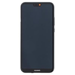 Přední kryt Huawei P20 Lite Black / černý + LCD + dotyková deska (Service Pack), Originál