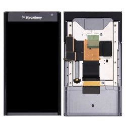 Přední kryt Blackberry Priv Black / černý + LCD + dotyková deska, Originál