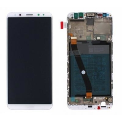 Přední kryt Huawei Mate 10 Lite White / bílý + LCD + dotyk (Serv