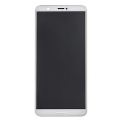 Přední kryt Huawei P Smart White / bílý + LCD + dotyková deska, Originál