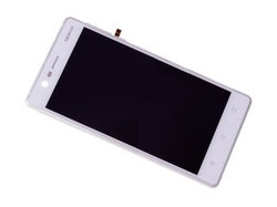 Přední kryt Nokia 3 White / bílý + LCD + dotyková deska (Service Pack), Originál