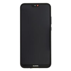 Přední kryt Huawei P20 Lite Black / černý + LCD + dotyková deska, Originál