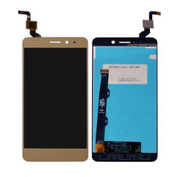 Přední kryt Lenovo K6, K6 Power Gold / zlatý + LCD + dotyková deska, Originál