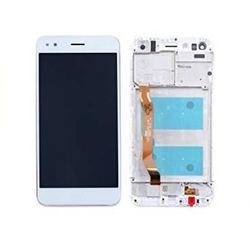 Přední kryt Huawei P9 Lite Mini White / bílý + LCD + dotyková deska, Originál