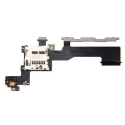 Flex kabel on/off + hlasitosti HTC One M9 + čtečka microSD + mikrofon, Originál