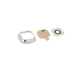 Kryt kamery Samsung A500 Galaxy A5 White / bílé + sklíčko, Originál