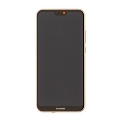 Přední kryt Huawei P20 Lite Pink / růžový + LCD + dotyková deska (Service Pack), Originál