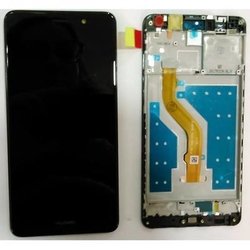 Přední kryt Huawei Y7 Black / černý + LCD + dotyková deska, Originál