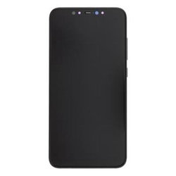 Přední kryt Xiaomi Mi 8 Black / černý + LCD + dotyková deska, Originál