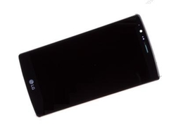 Přední kryt LG G4, H818P Black / černý + LCD + dotyková deska (Service Pack), Originál