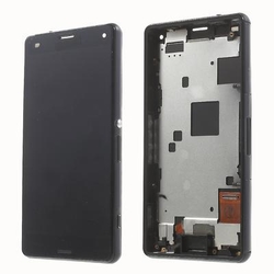 Přední kryt Sony Xperia Z3 Compact, D5803 Black / černý + LCD +