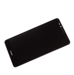 Přední kryt Huawei Ascend Mate 7 Black / černý + LCD + dotyková deska (Service Pack)