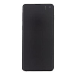 Přední kryt Samsung G973 Galaxy S10 Black / černý + LCD + dotykový deska, Originál