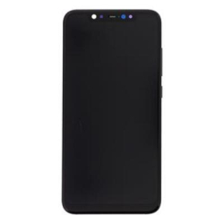 Přední kryt Xiaomi Mi 8 Black / černý + LCD + dotyková deska, Originál