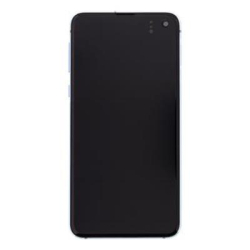 Přední kryt Samsung G970 Galaxy S10e Blue / modrý + LCD + dotykový deska, Originál