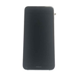 Přední kryt Nokia 7.1 Black / černý + LCD + dotyková deska, Originál - SWAP
