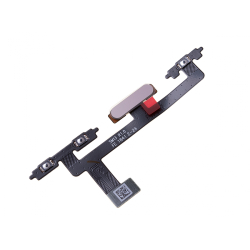 Flex kabel on/off + hlasitosti Sony Xperia 10 + čtečka prstů Pink / růžová, Originál