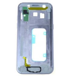 Střední kryt Samsung A320 Galaxy A3 2017 Blue / modrý, Originál