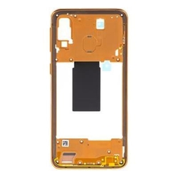 Střední kryt Samsung A405 Galaxy A40 Orange / oranžový, Originál