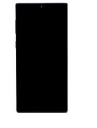 Přední kryt Samsung N970 Galaxy Note 10 Aurora Black / černá + LCD + dotyk, Originál