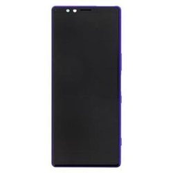 Přední kryt Sony Xperia 1 J8110, J9110 Purple / fialový + LCD + dotyková deska, Originál