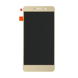 Přední kryt Huawei Y7 Gold / zlatý + LCD + dotyková deska, Originál
