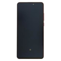 Přední kryt Xiaomi Mi 9T, Mi 9T Pro Red / červený + LCD + dotyková deska, Originál