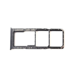 Držák SIM + microSD Samsung A307 Galaxy A30s Black / černý (Serv