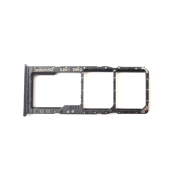 Držák SIM + microSD Samsung A307 Galaxy A30s Black / černý, Originál