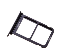 Držák SIM + microSD Huawei P20 Black / černý, Originál