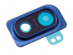 Krytka kamery Samsung A105 Galaxy A10 Blue / modrá + sklíčko, Originál