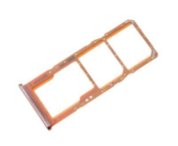 Držák SIM + microSD Samsung A705 Galaxy A70 Coral / oranžový, Originál