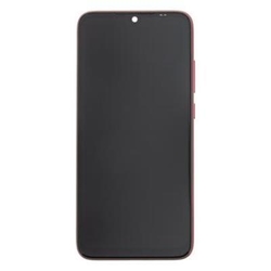 Přední kryt Xiaomi Redmi Note 7 Red / červený + LCD + dotyková deska, Originál