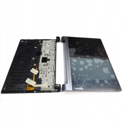 Přední kryt Lenovo Yoga Tab 3 Plus, YT-X703L Black / černý + LCD + dotyková deska, Originá