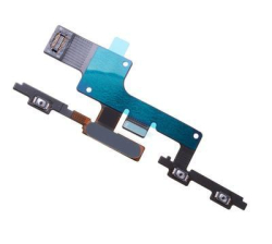 Flex kabel on/off + hlasitosti Sony Xperia 10 Plus + čtečka prstů Black / černá, Originál