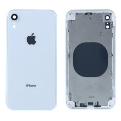 Zadní kryt Apple iPhone XR White / bílý + sklíčko kamery + střed