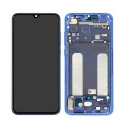 Přední kryt Xiaomi Mi 9 Lite Blue / modrý + LCD + dotyková deska, Originál