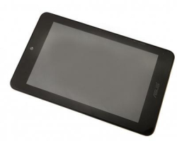 Přední kryt Asus MeMO Pad ME173X Black / černý + LCD + dotyková deska, Originál - SWAP