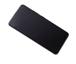 Přední kryt Samsung A908 Galaxy A90 5G Black / černý + LCD + dot