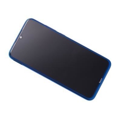 Přední kryt Xiaomi Redmi Note 8 Blue / modrý + LCD + dotyková de