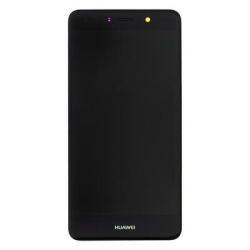 Přední kryt Huawei Y7 Black / černý + LCD + dotyková deska, Originál