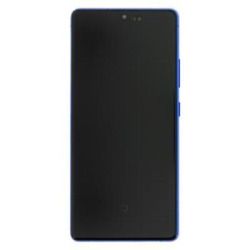 Přední kryt Samsung G770 Galaxy S10 Lite Prism Blue + LCD + dotyková deska, Originál
